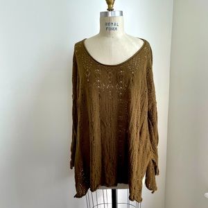 Free People oversized Lightweight knit sweater